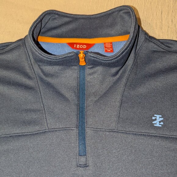 Izod 1/4-Zip Mock Neck Pullover - Picture 5 of 10